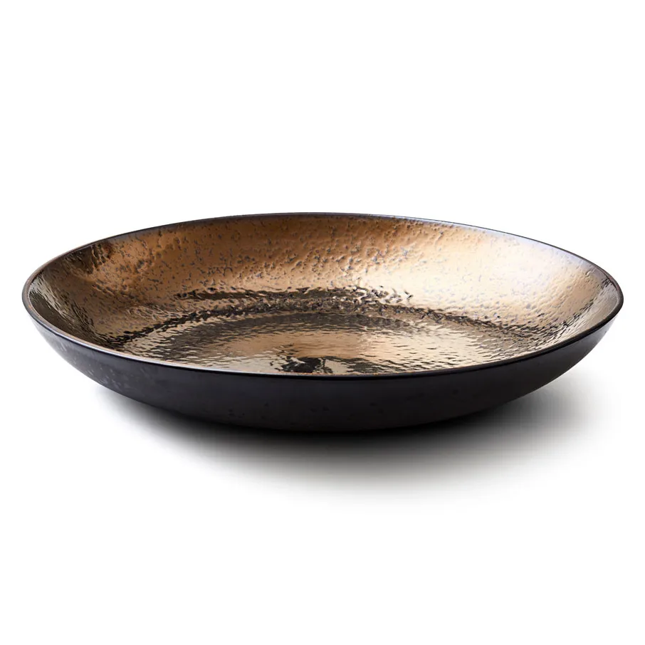 Bitz serving dish Ø40 cm black, Black-bronze Bitz