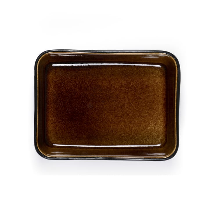 Bitz serving plate black 19x14 cm, Amber Bitz