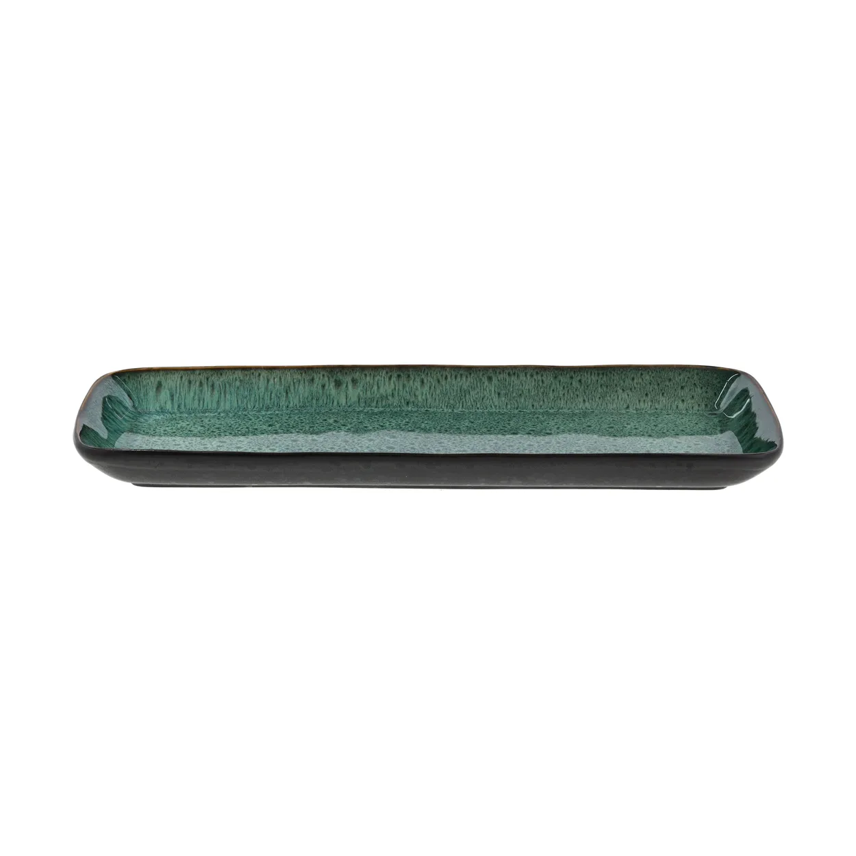 Bitz serving platter 38x14 cm Black-green | Scandinavian Design | Serving platters & dishes | Black