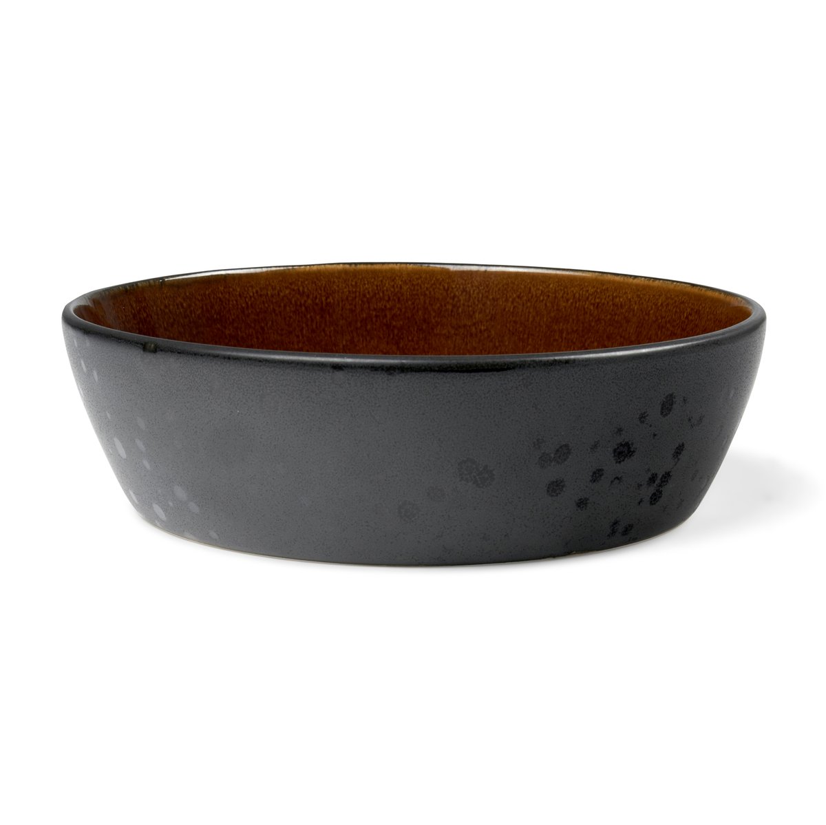 Bitz soup bowl o 18 cm Black-amber | Scandinavian Design | Deep plates | Black