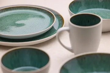 Bitz soup bowl Ø 18 cm - White-green - Bitz