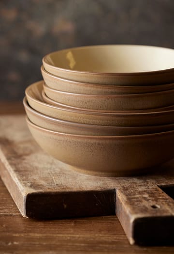 Bitz Wood pasta bowl Ø20 cm - Wood-sand - Bitz