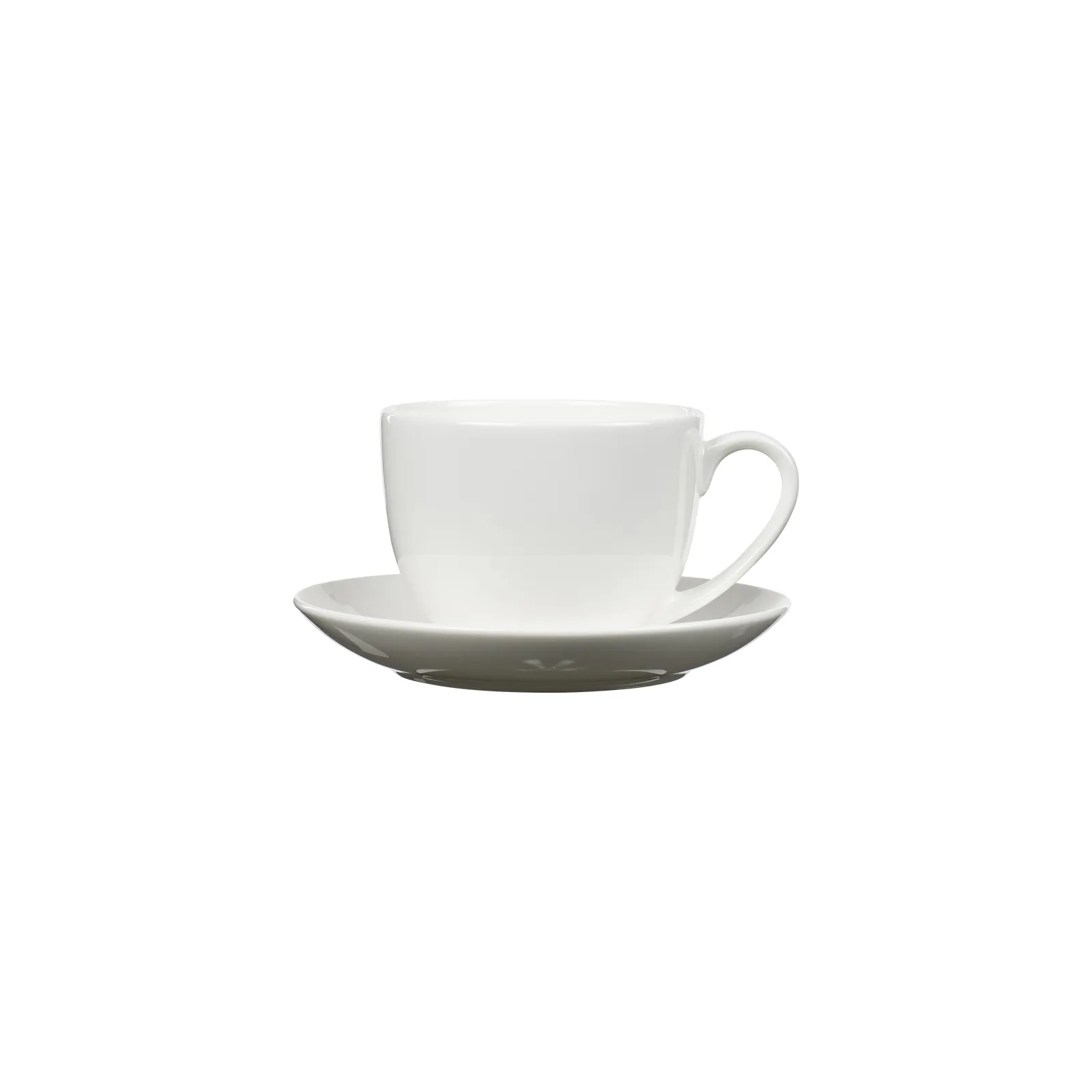 Cup with saucer 24 cl, White Bitz