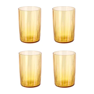 Kusintha drinking glass 28 cl 4-pack - Amber - Bitz