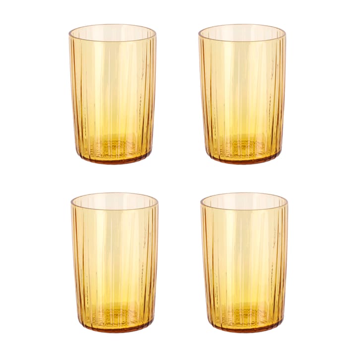 Kusintha drinking glass 28 cl 4-pack - Amber - Bitz