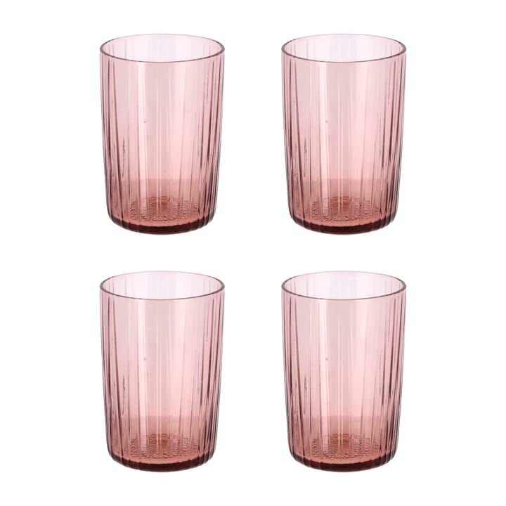 Kusintha drinking glass 28 cl 4-pack - Pink - Bitz