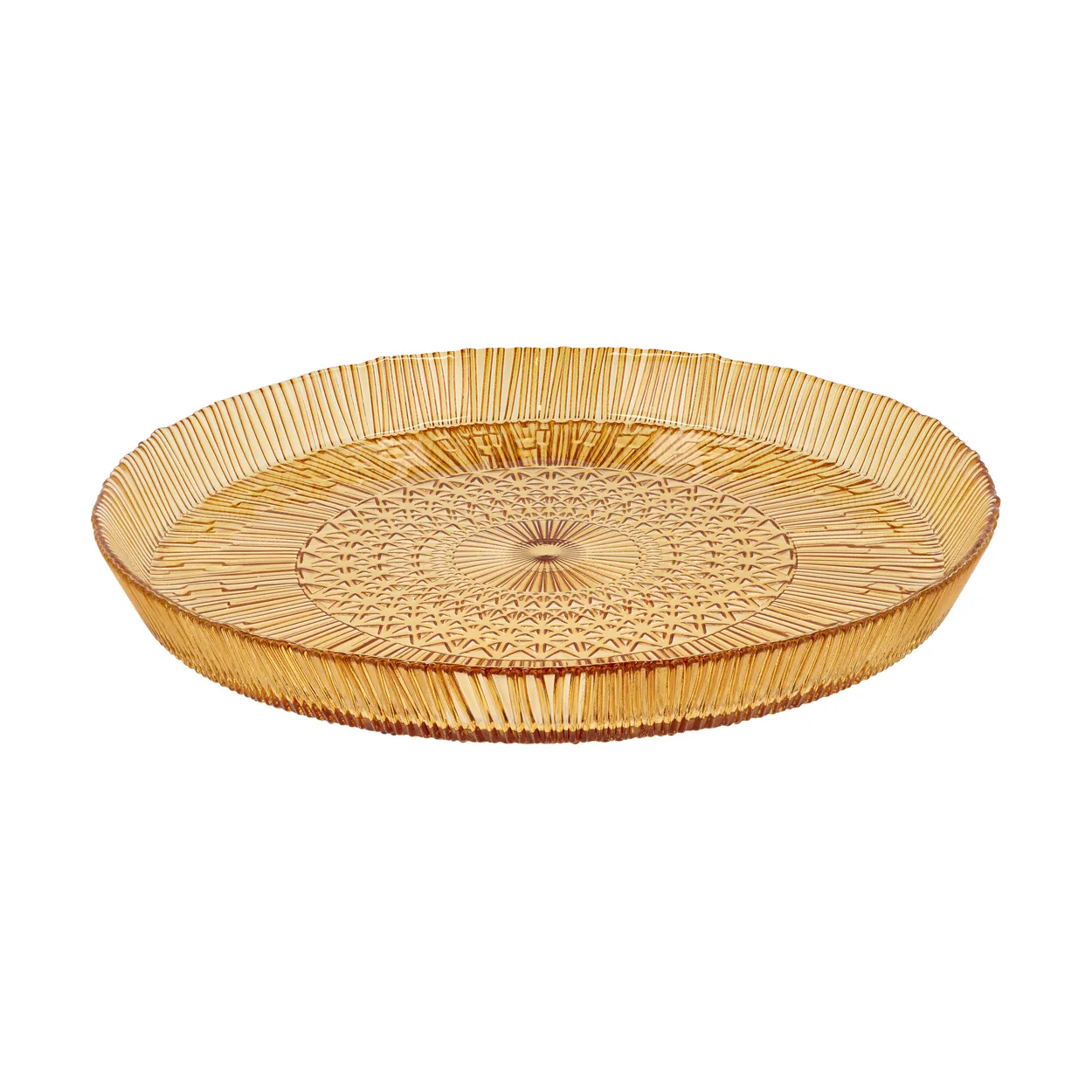 Bitz Kusintha serving dish round o30 cm Amber | Scandinavian Design | Serving platters & dishes | Orange