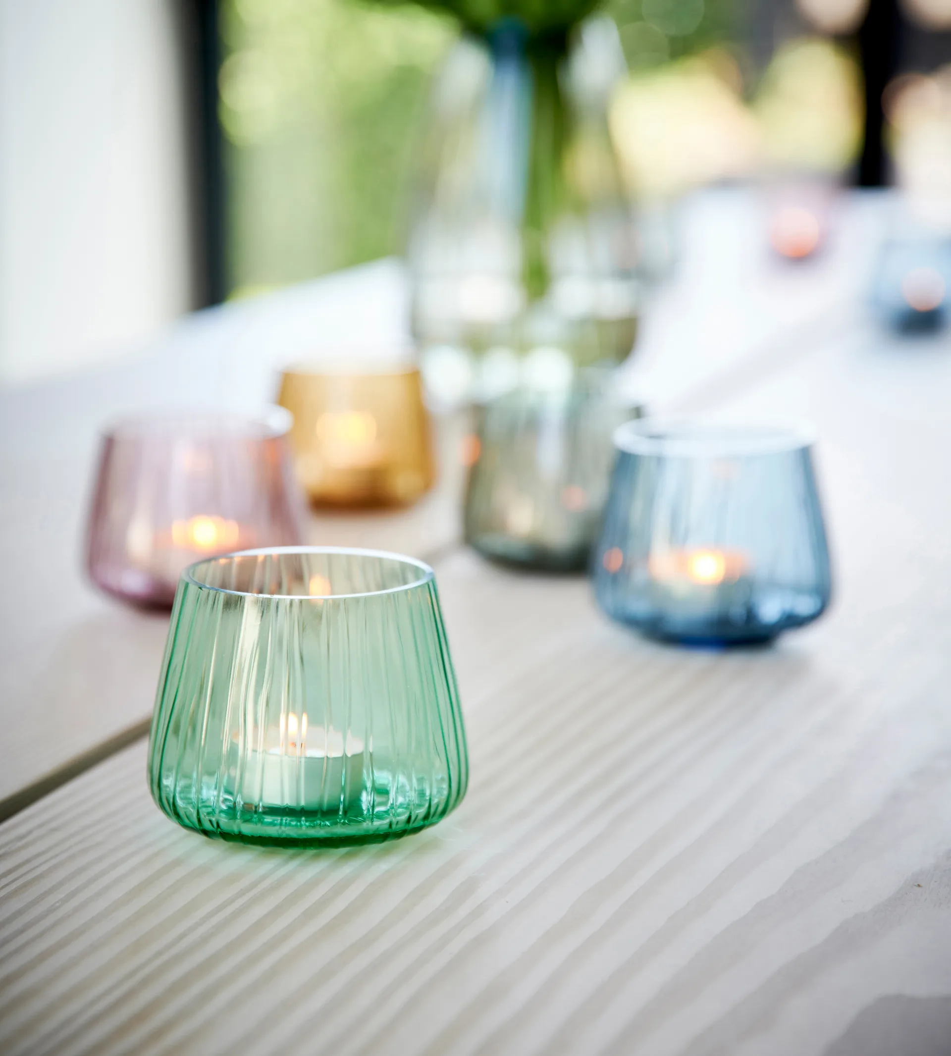 Kusintha tea light holder 7.5 cm 2-pack, Amber Bitz