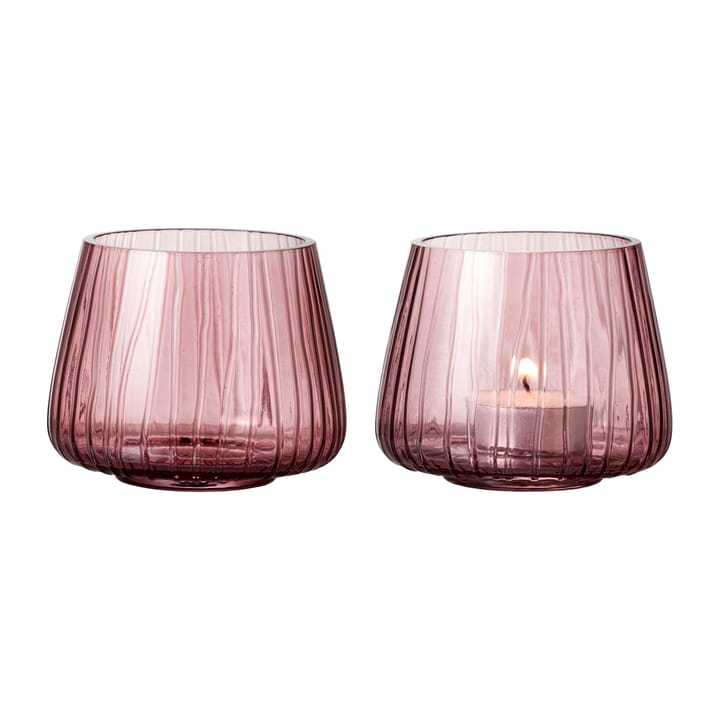 Kusintha tea light holder 7.5 cm 2-pack - Pink - Bitz