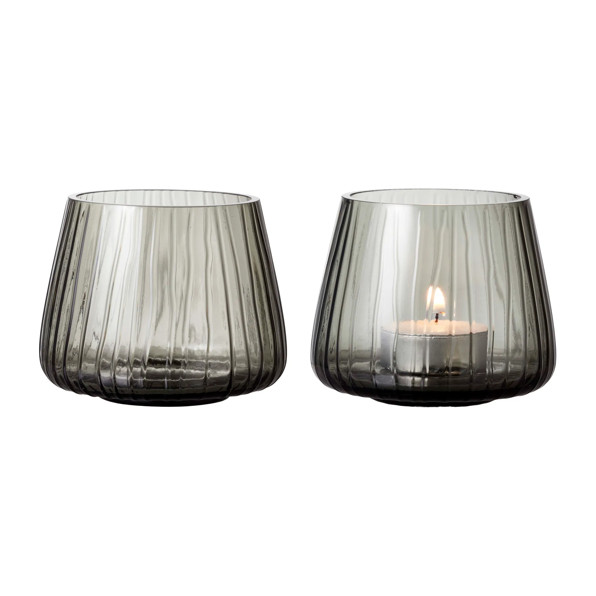 Kusintha tea light holder 7.5 cm 2-pack, Smoke Bitz