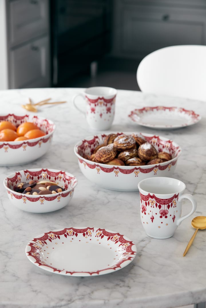 Bjørn Wiinblad Christmas plate Ø 20 cm, red Bjørn Wiinblad