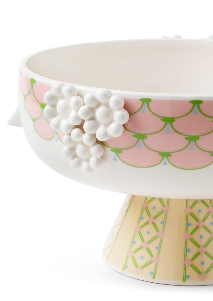Eva bowl on foot Ø24 cm, Pink Bjørn Wiinblad