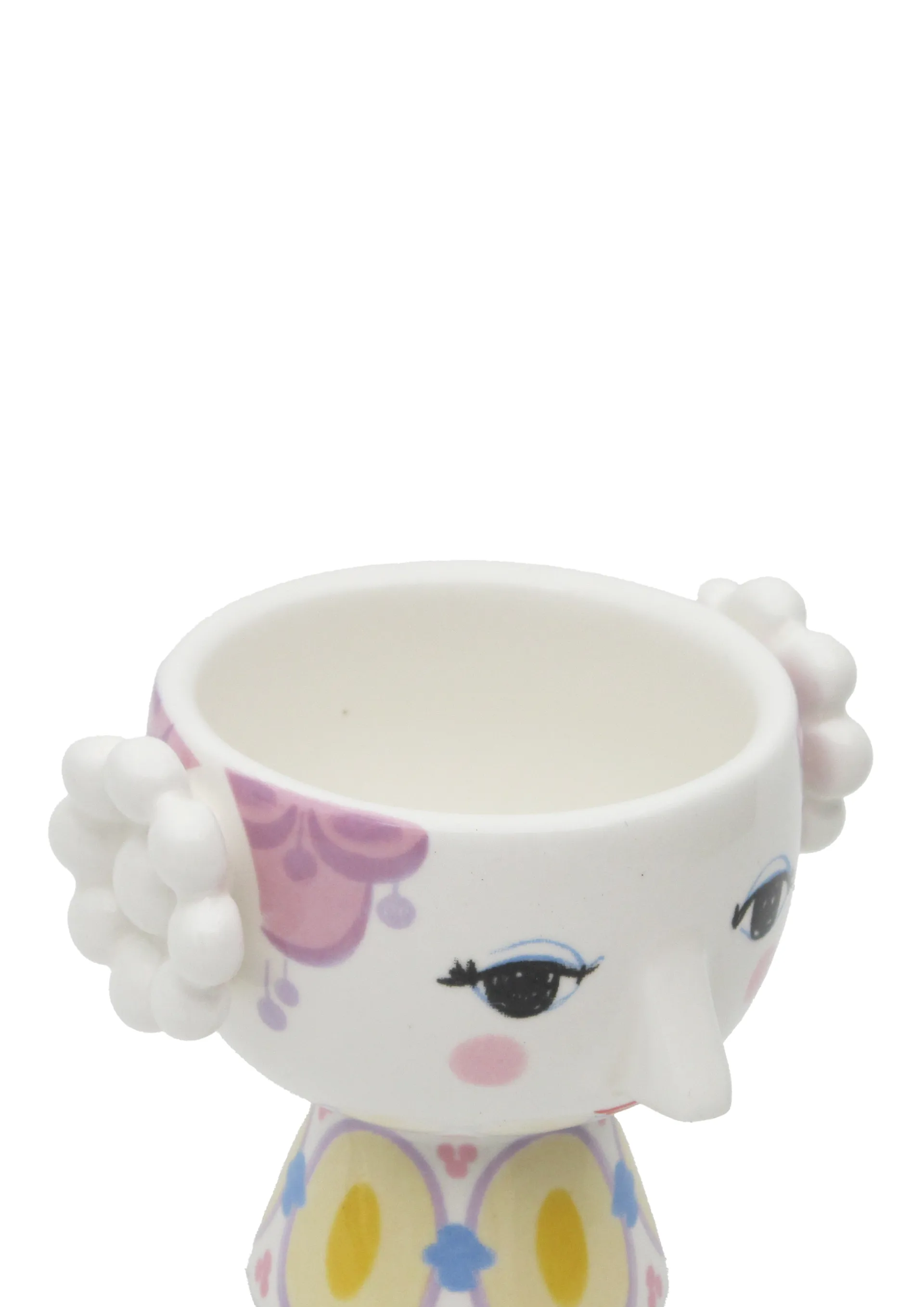 Eva candle holder Ø6.5 cm 2-pack, Yellow-lavender Bjørn Wiinblad