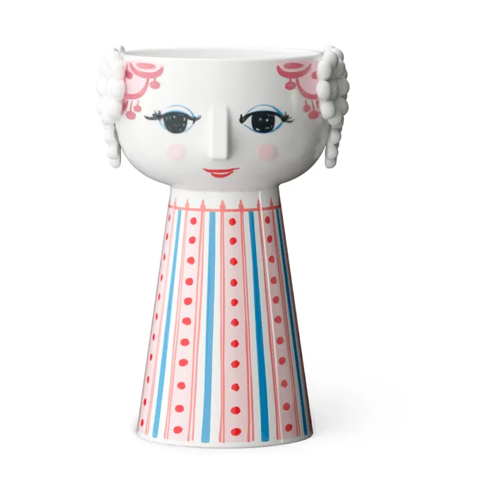 Bjorn Wiinblad Eva candlestick 14 cm Red | Scandinavian Design | Tea light holders, lanterns & candle dishes | Red