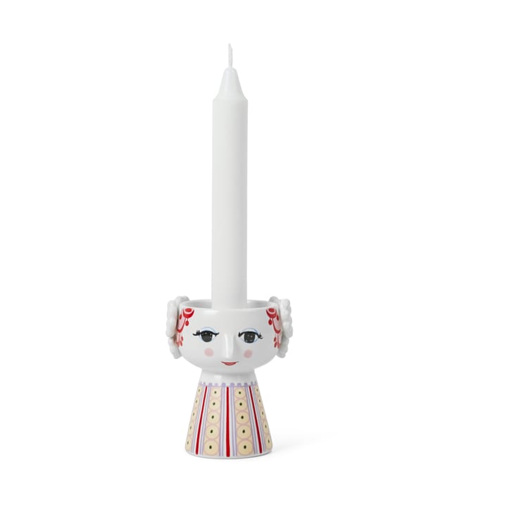 Eva candlestick 9,5 cm, Purple Bjørn Wiinblad