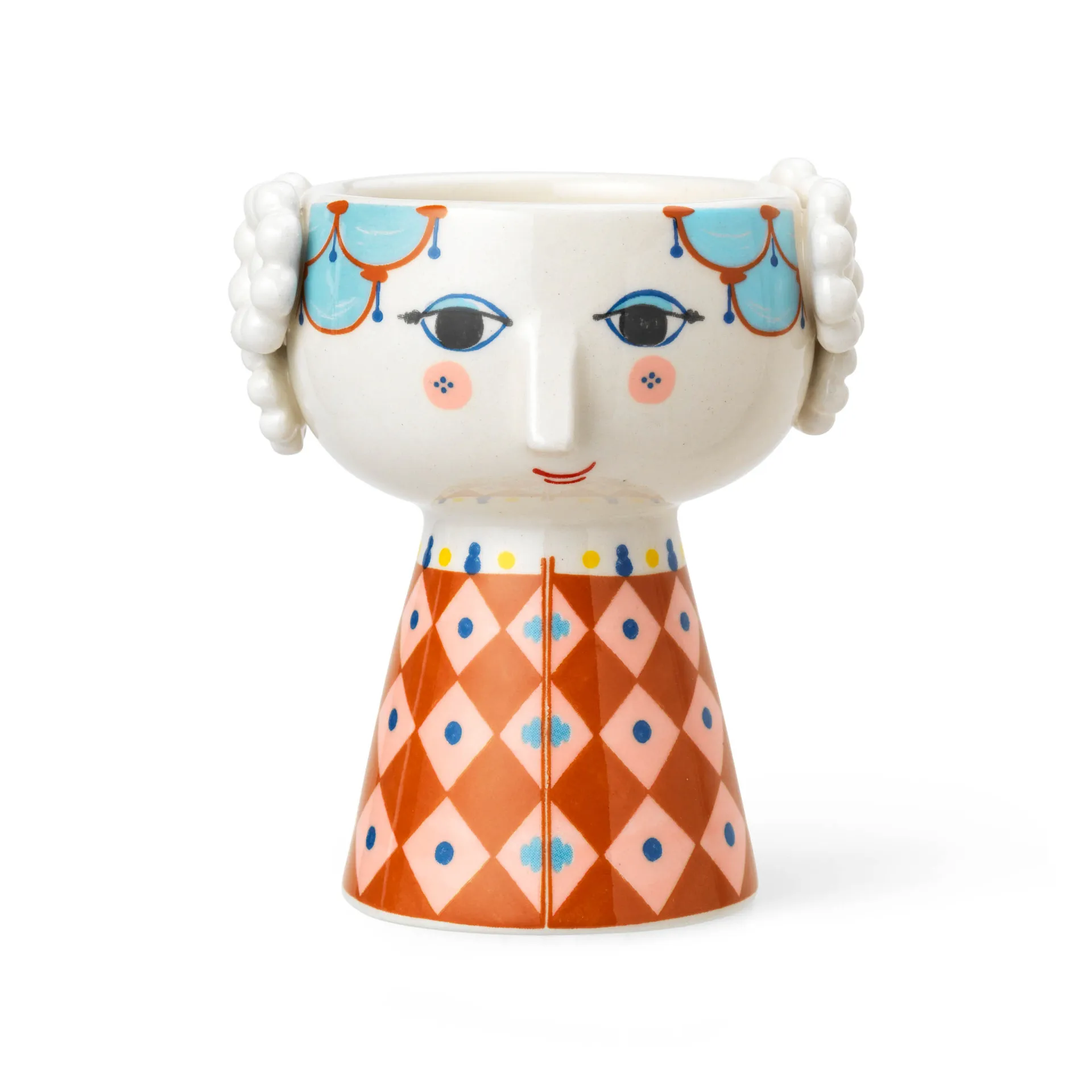 Eva candlestick 9,5 cm, Terrakotta Bjørn Wiinblad