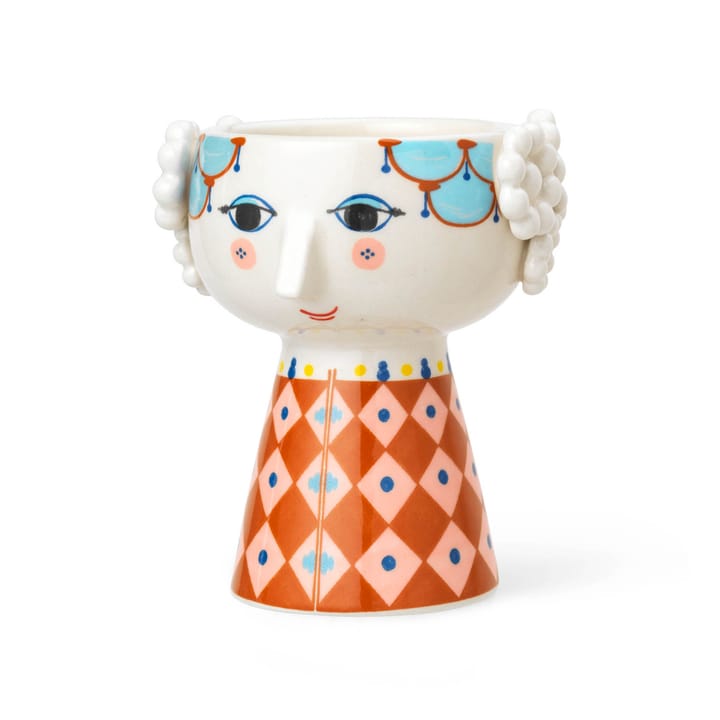 Eva candlestick 9,5 cm, Terrakotta Bjørn Wiinblad