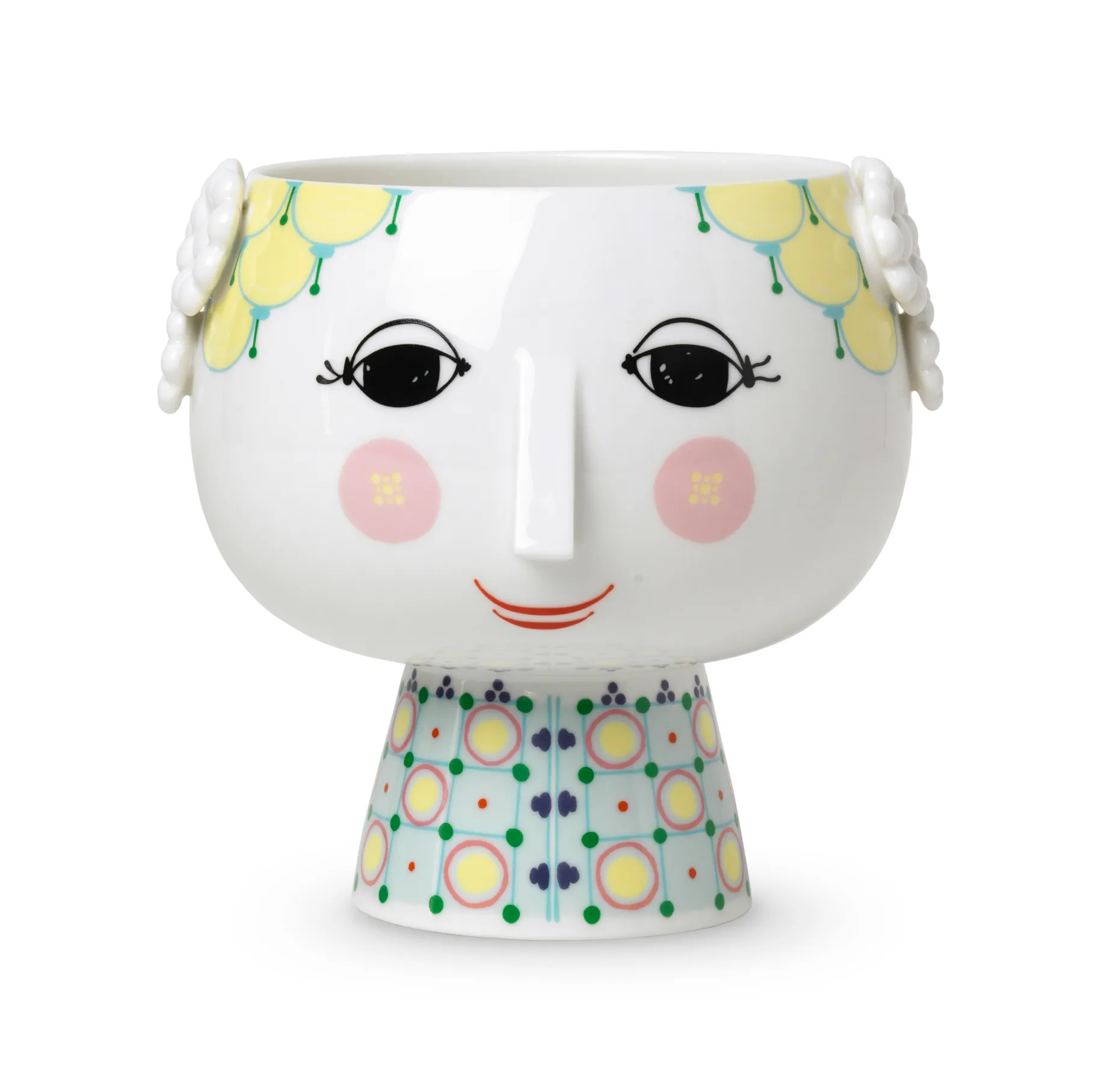 Eva flower pot on foot Ø 15.5 cm, multi Bjørn Wiinblad