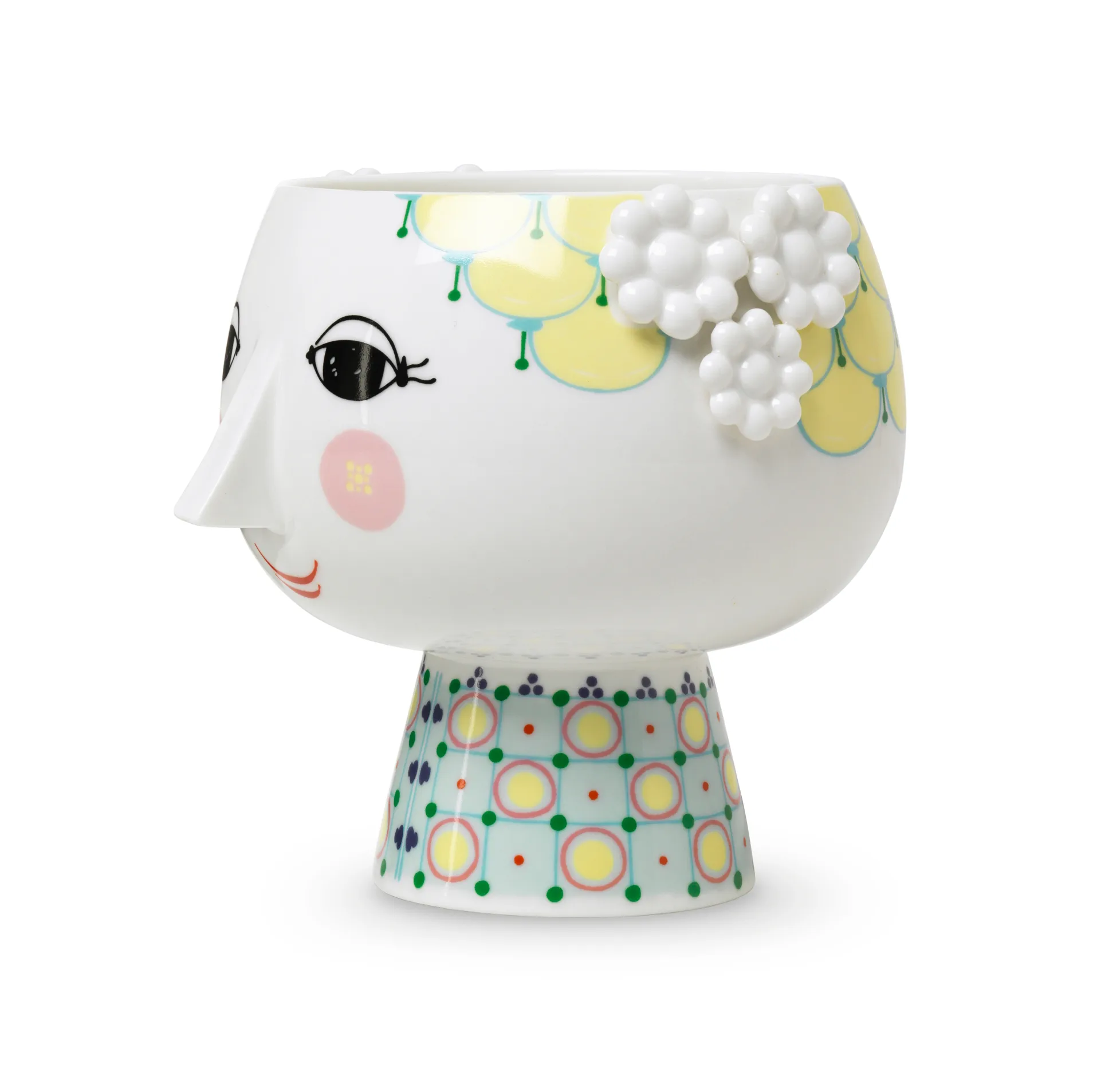 Eva flower pot on foot Ø 15.5 cm, multi Bjørn Wiinblad