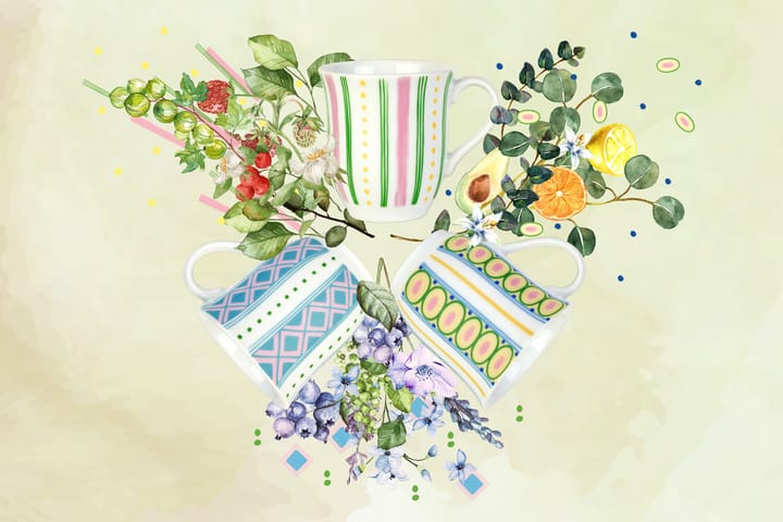 Eva mug 35 cl - Light blue - Bjørn Wiinblad