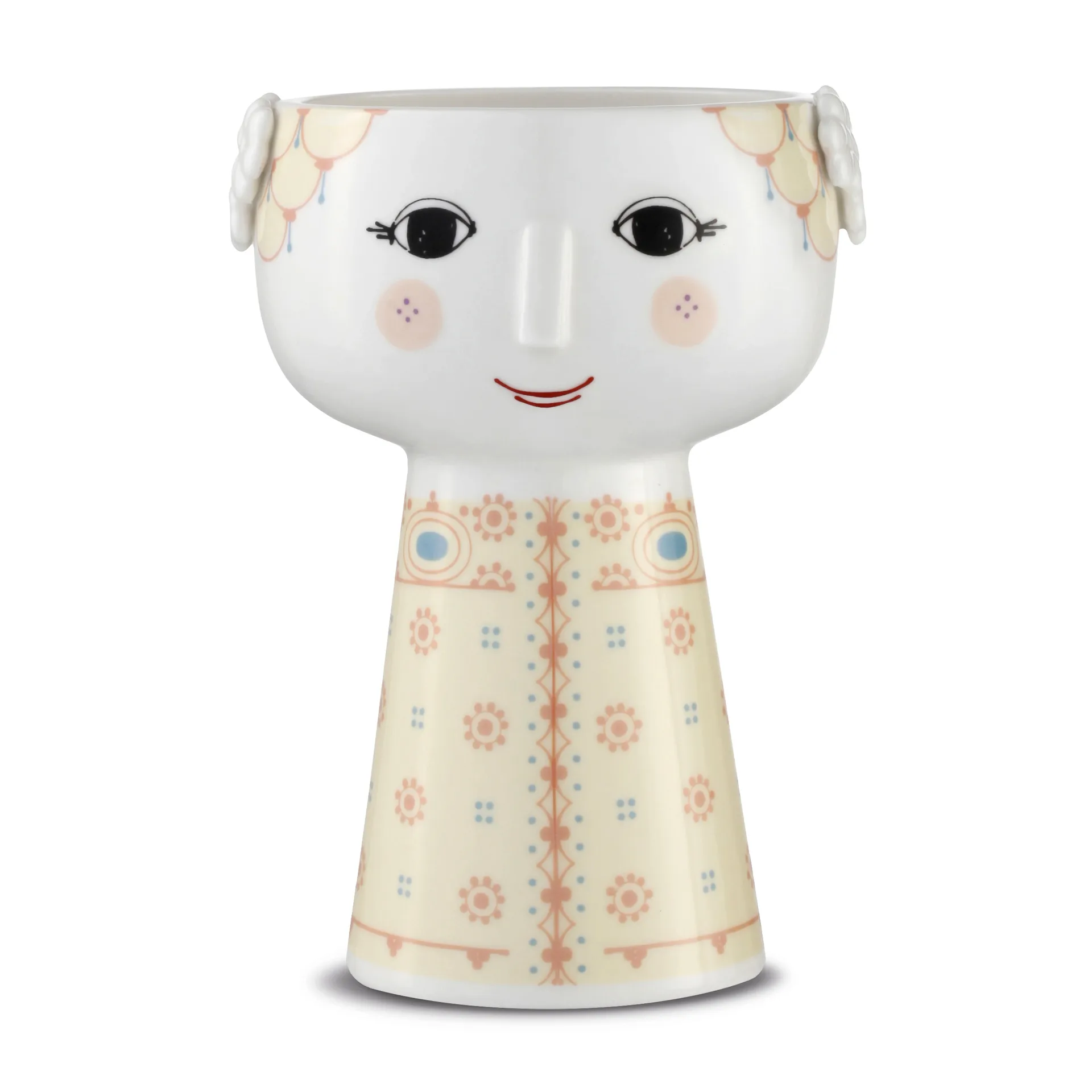 Eva vase 15 cm, Soft yellow Bjørn Wiinblad