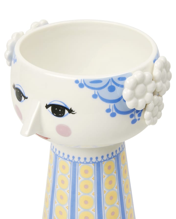 Eva vase 18.5 cm, Blue-blue Bjørn Wiinblad