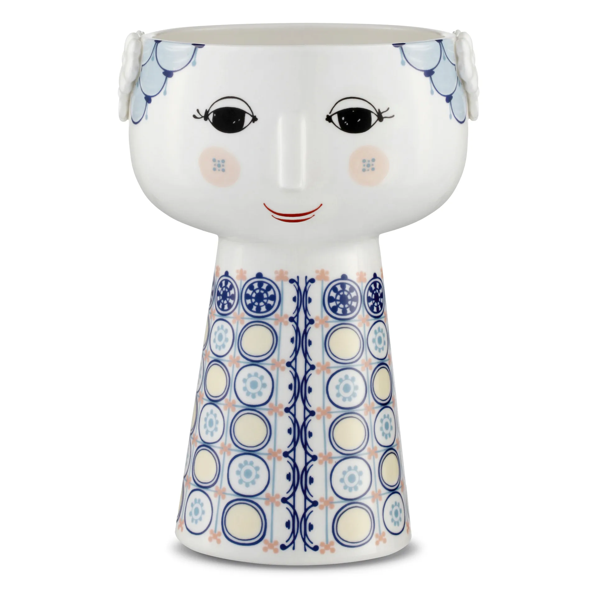 Eva vase 18.5 cm, Blue Bjørn Wiinblad