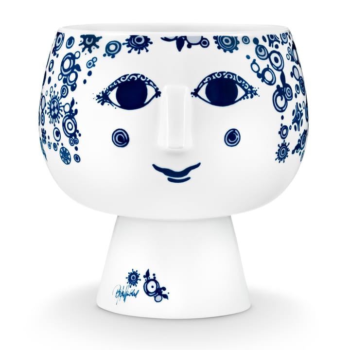 Juliane flower pot on stand Ø 16 cm - blue - Bjørn Wiinblad