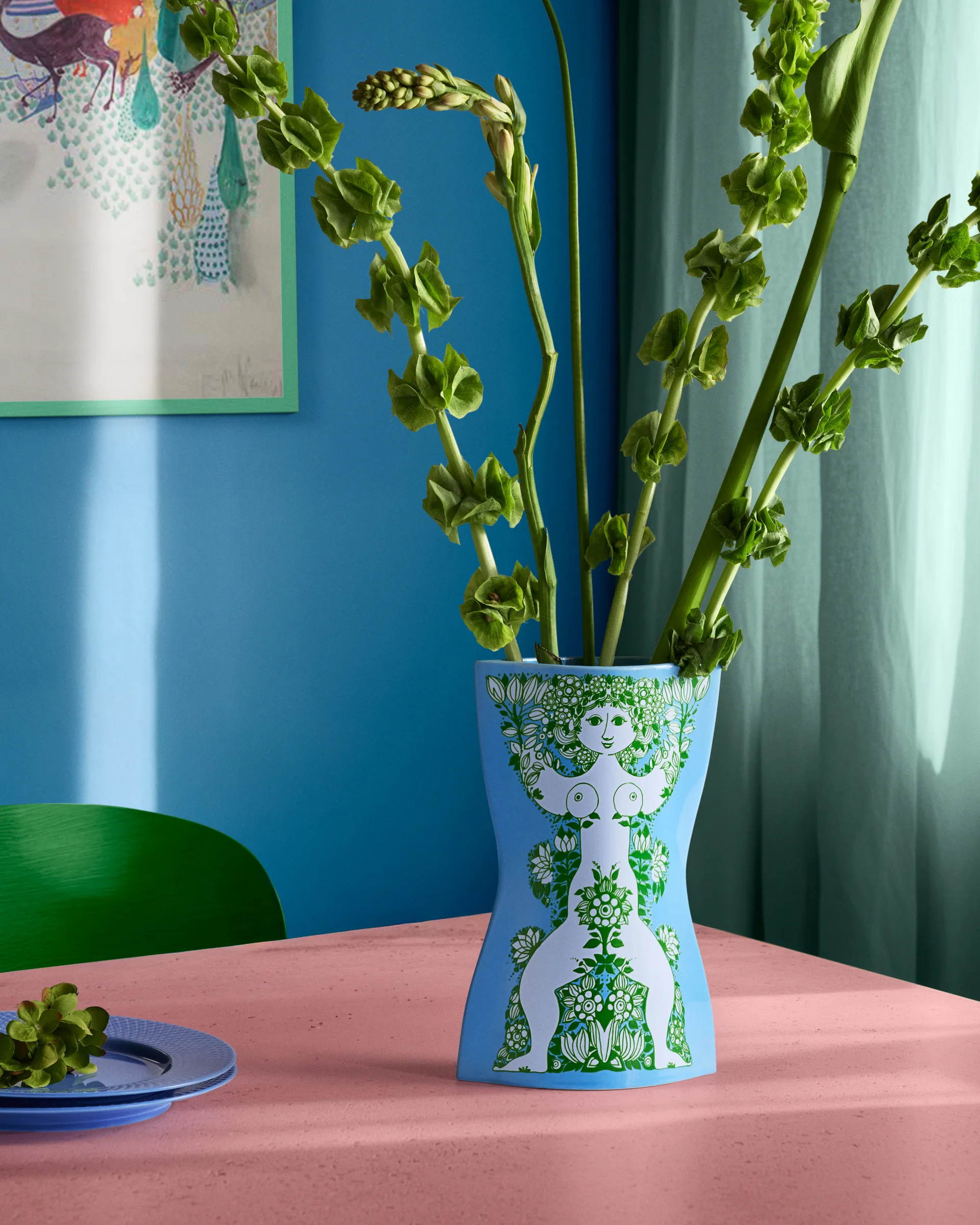 Nina vase, Light blue-green, 28.5 cm Bjørn Wiinblad