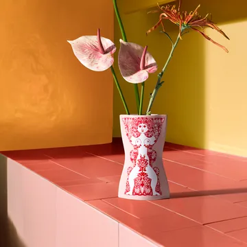 Nina vase - Pink-red, 16.5 cm - Bjørn Wiinblad