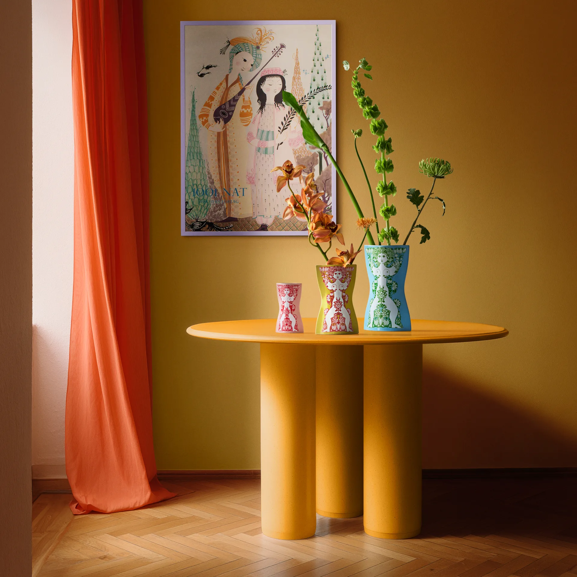 Nina vase, Pink-red, 16.5 cm Bjørn Wiinblad