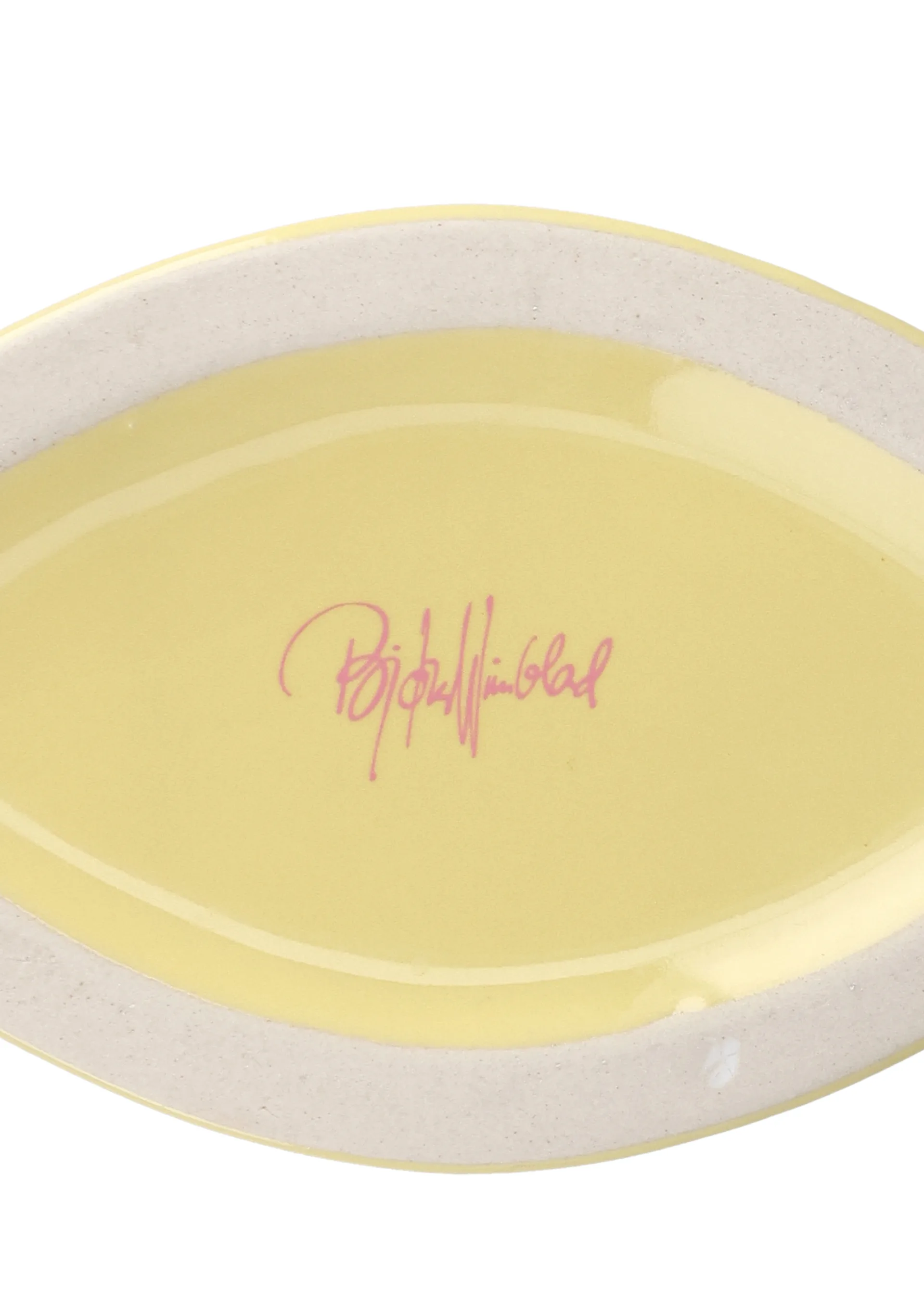 Nina vase, Yellow-pink, 22 cm Bjørn Wiinblad