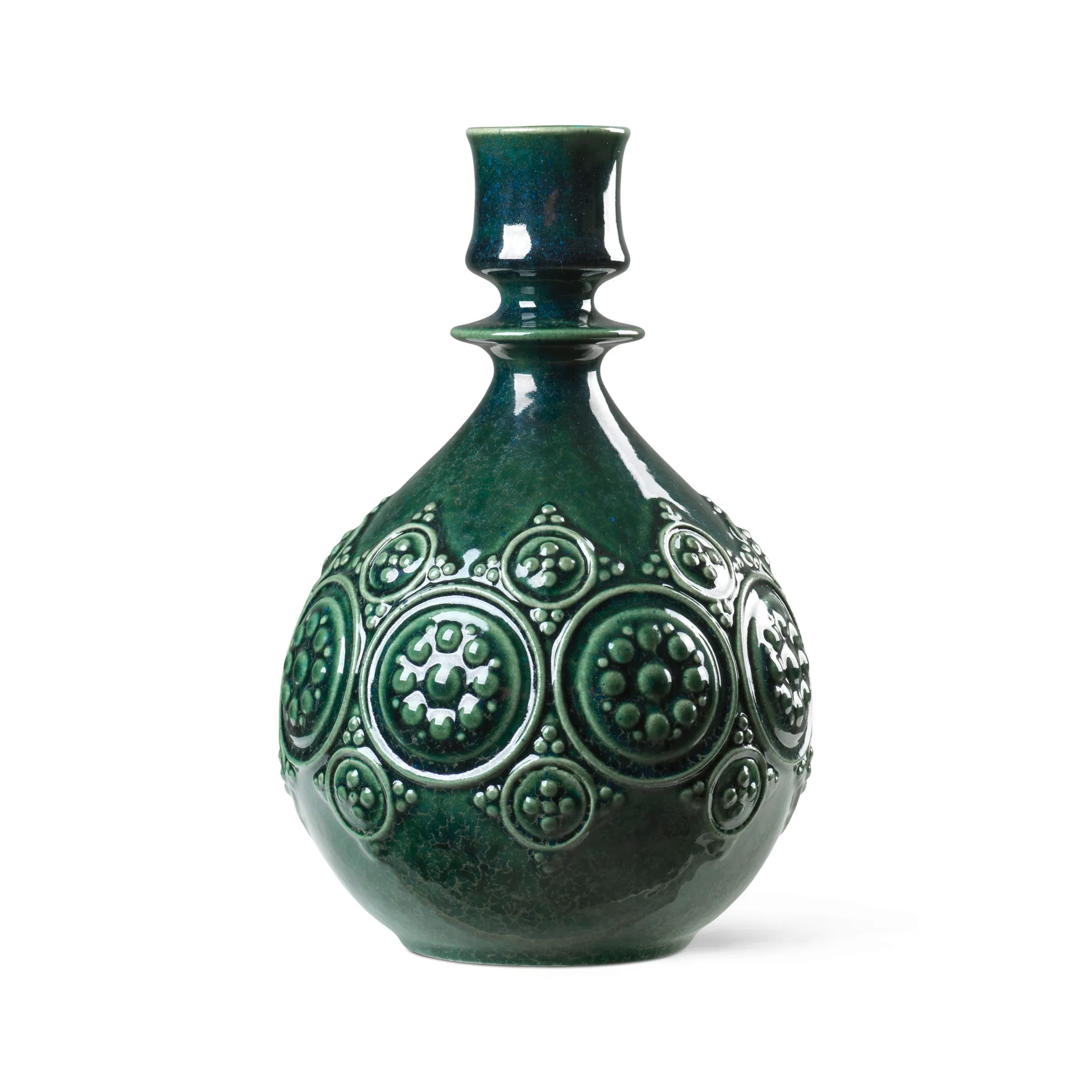 Symphony Magic candlestick 18 cm, darkgreen Bjørn Wiinblad