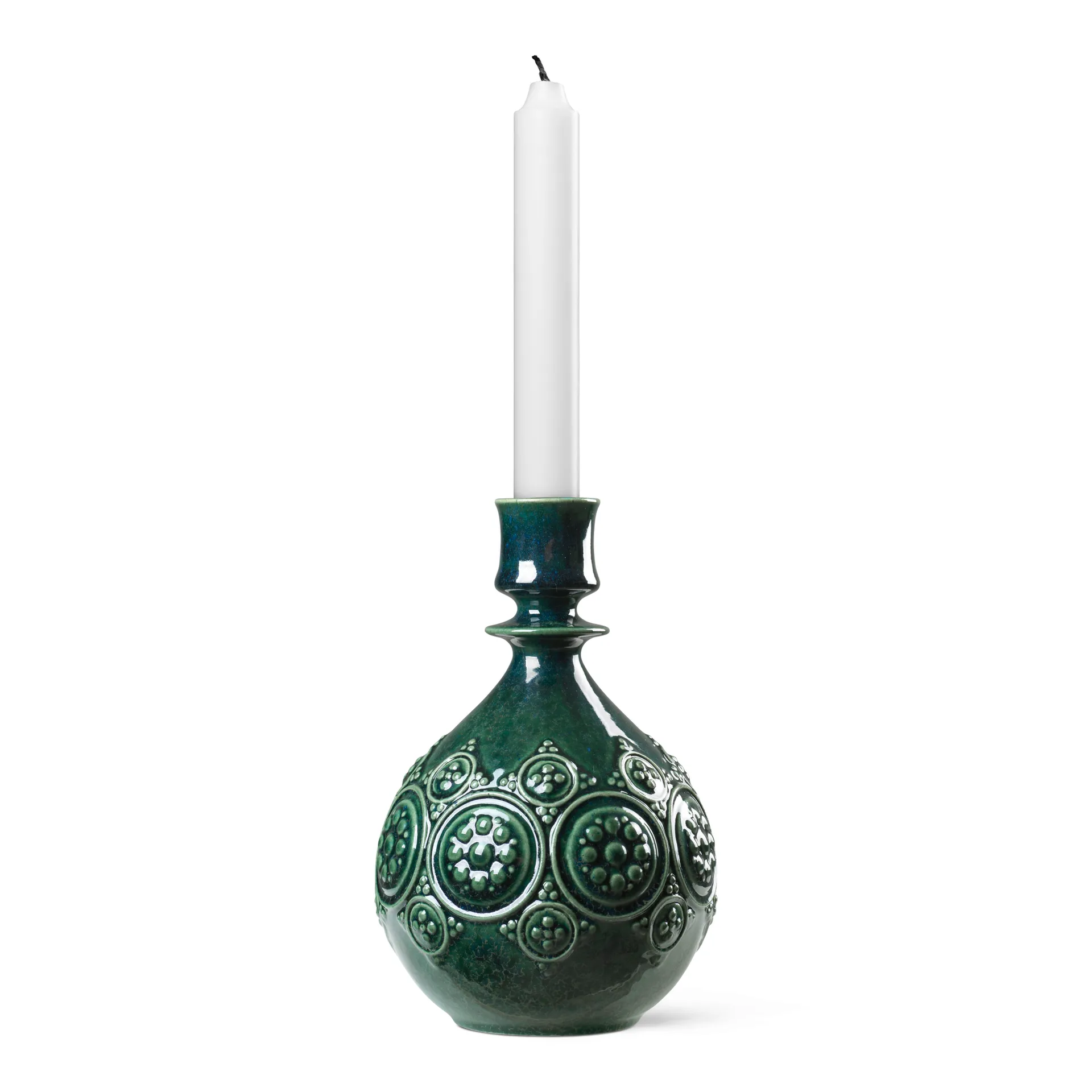Symphony Magic candlestick 18 cm, darkgreen Bjørn Wiinblad