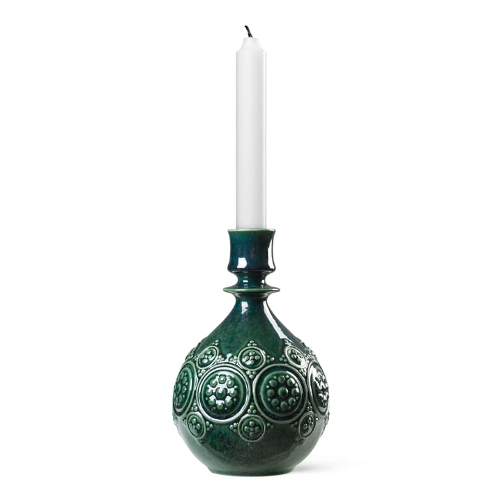Symphony Magic candlestick 18 cm, darkgreen Bjørn Wiinblad