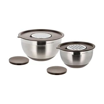 Blomsterbergs bowl set - Latte, stainless steel, 6 pieces - Blomsterbergs