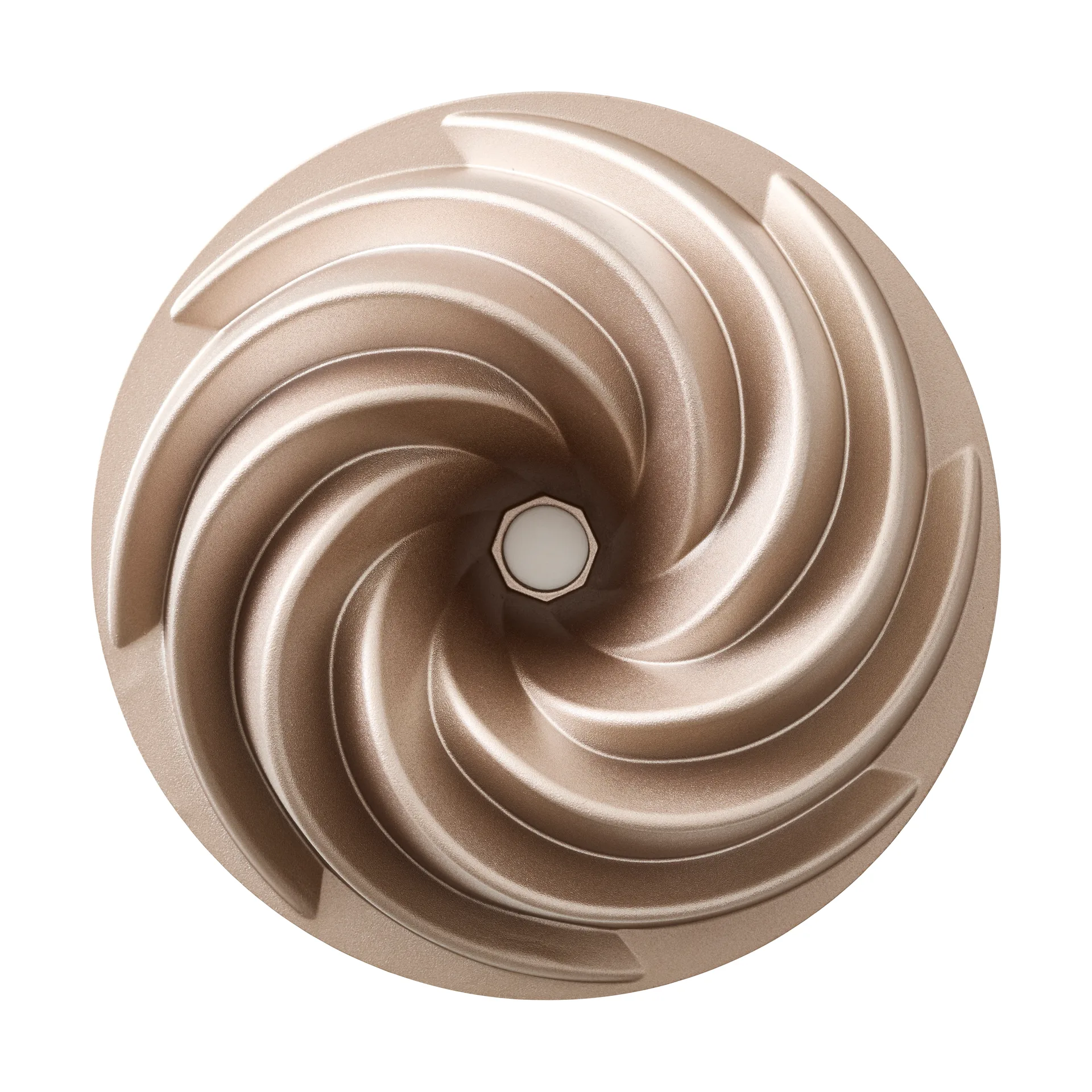 Blomsterbergs cake mold swirl 24x9 cm, Rose gold Blomsterbergs