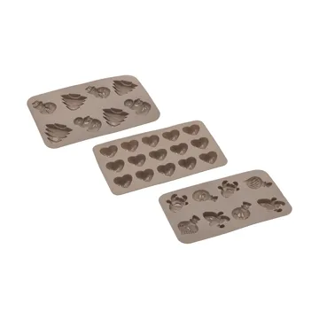 Blomsterbergs chocolate mould - Latte, 3 pieces - Blomsterbergs
