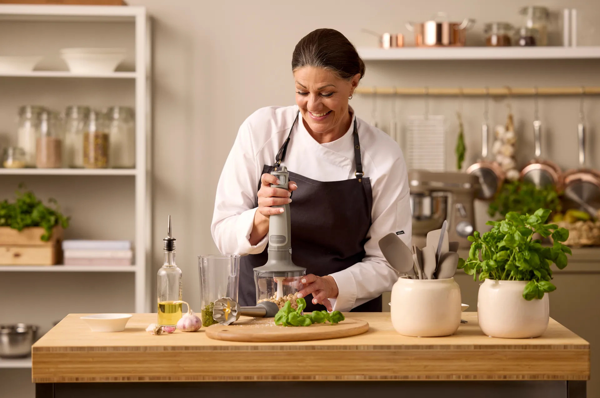 Blomsterbergs hand blender set, 3 pieces, Latte Blomsterbergs