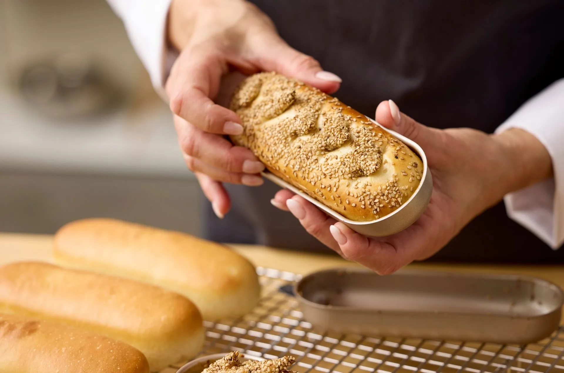 Blomsterbergs mini loaf tin, Rose gold, 4-pack Blomsterbergs