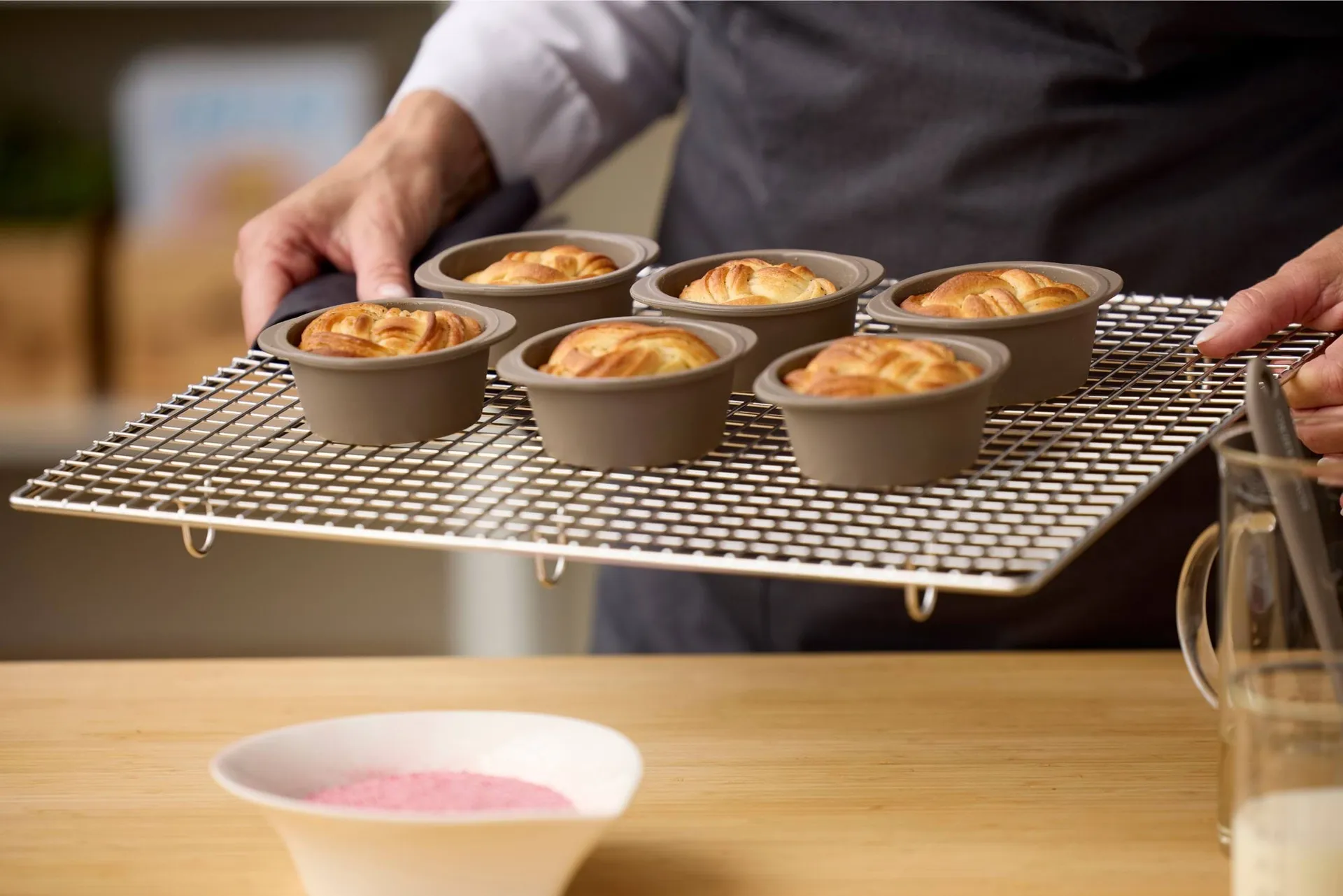 Blomsterbergs muffin swirl tin, Latte, 6-pack Blomsterbergs