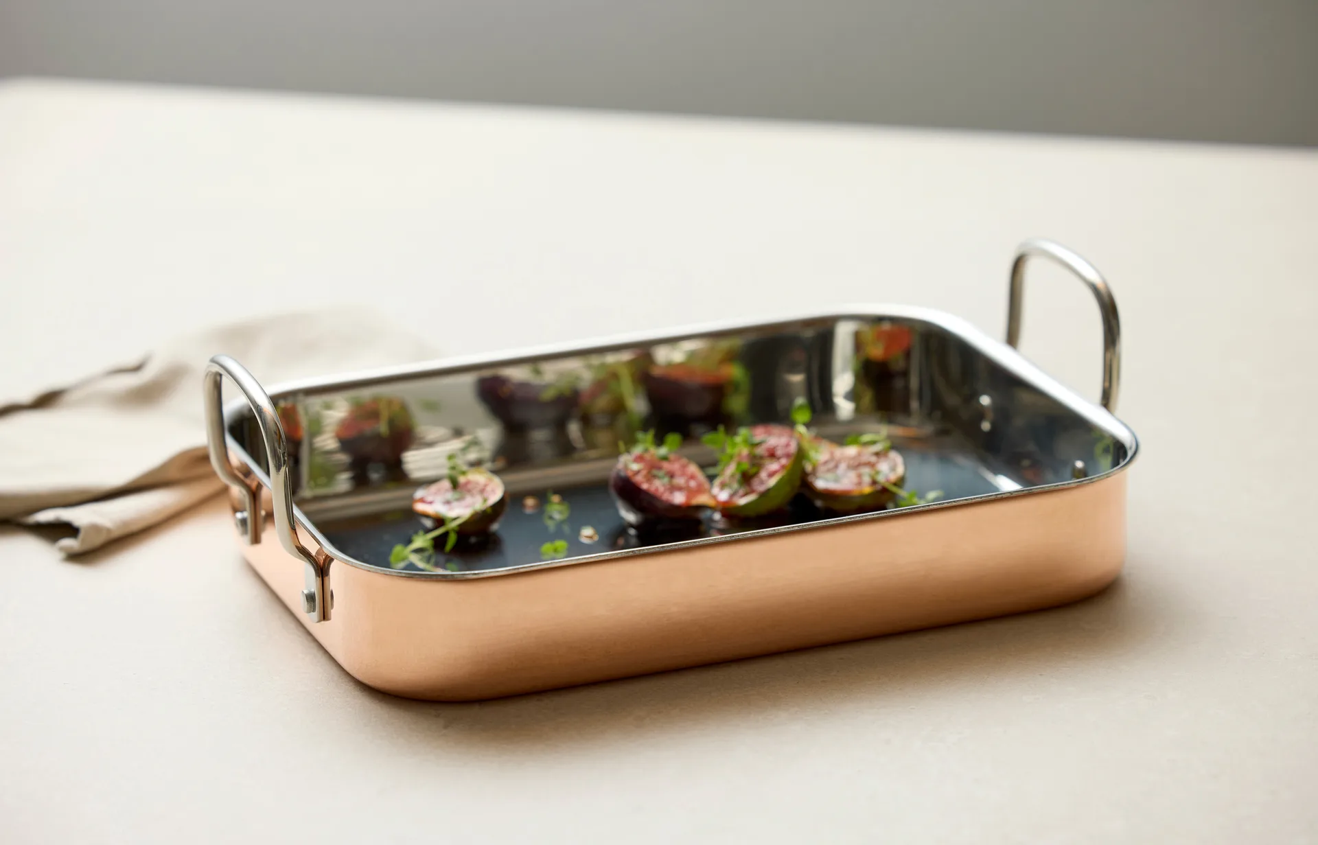 Blomsterbergs oven pan 35x25.5x6.3 cm, Copper Blomsterbergs