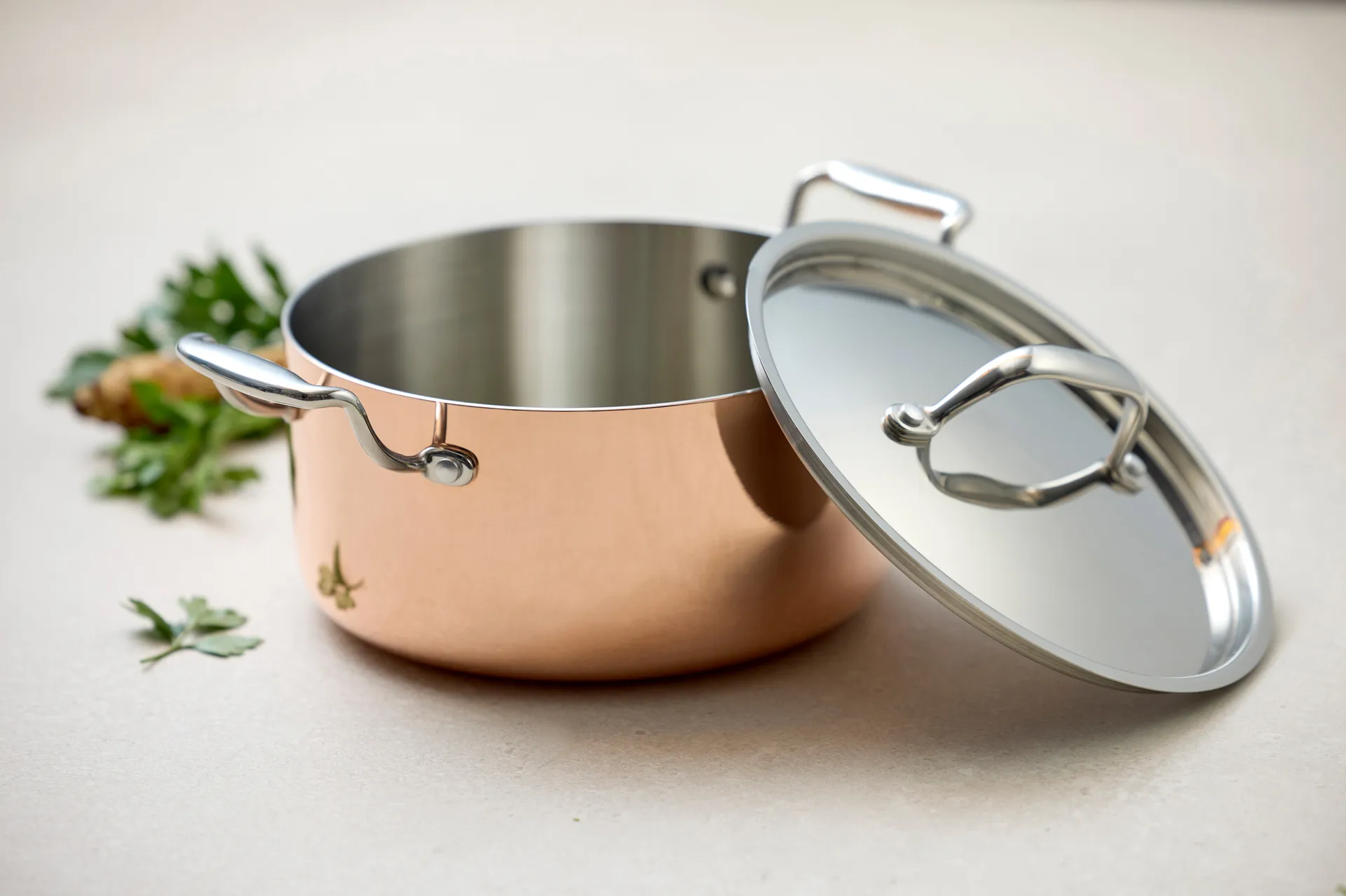 Blomsterbergs pot with lid 3 L, Copper Blomsterbergs