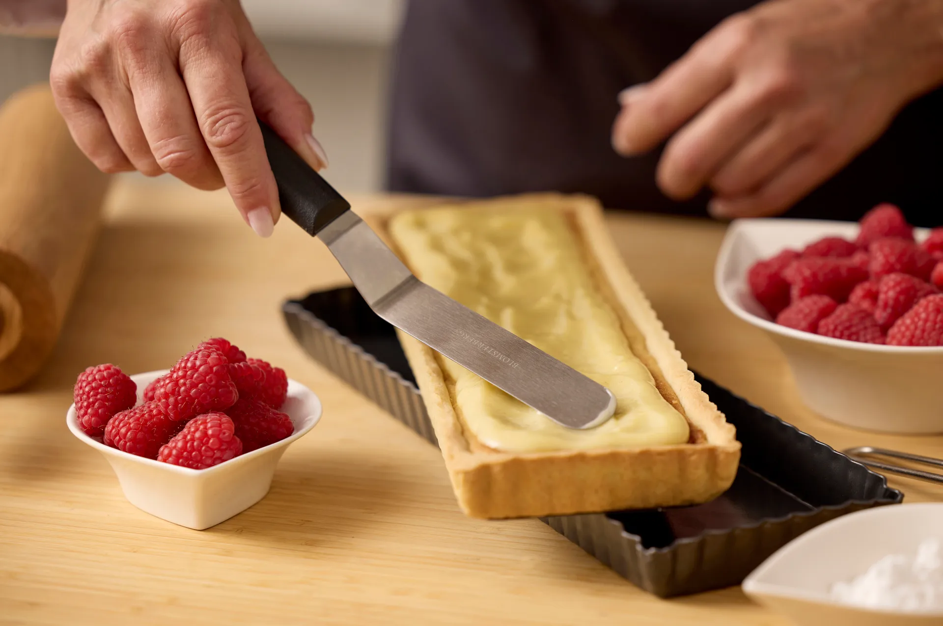 Blomsterbergs rectangular pie dish 35x11x2.6 cm, Dark grey Blomsterbergs