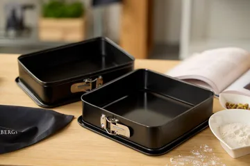 Blomsterbergs rectangular springform pan 28x20x6 cm - Stainless steel - Blomsterbergs