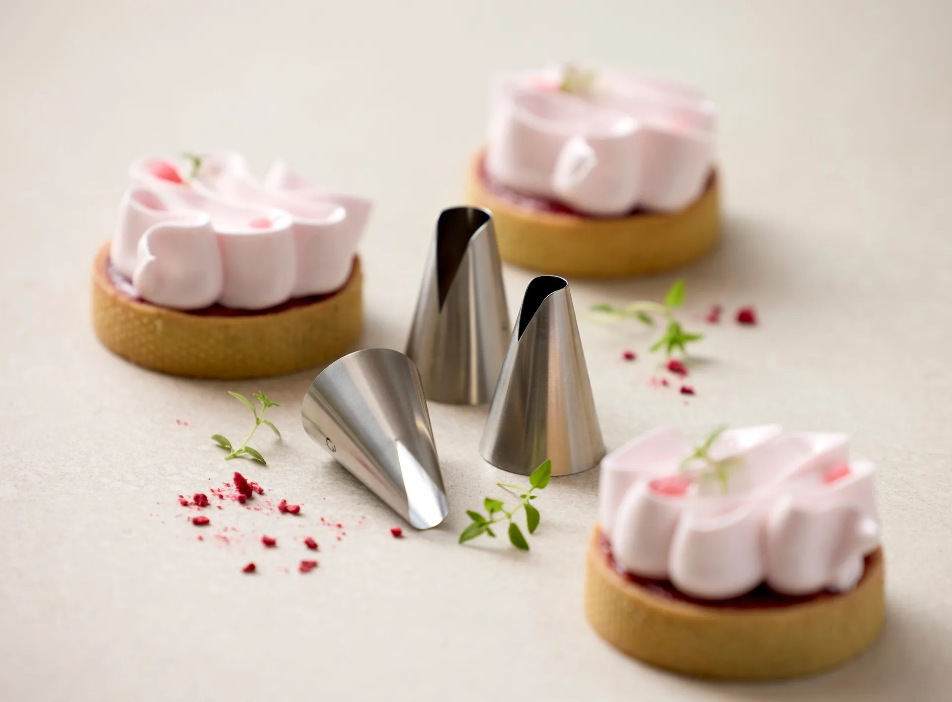 Blomsterbergs saint honoré nozzle set 3-parts, Steel Blomsterbergs