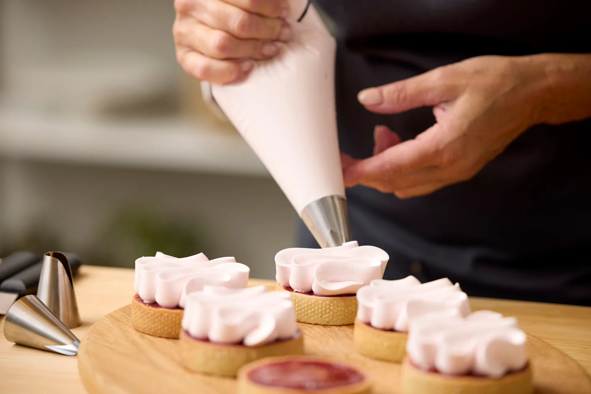 Blomsterbergs saint honoré nozzle set 3-parts, Steel Blomsterbergs