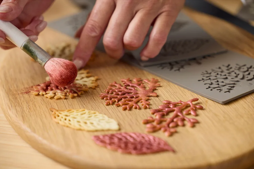 Blomsterbergs tuile silicone mold leaf, Latte Blomsterbergs