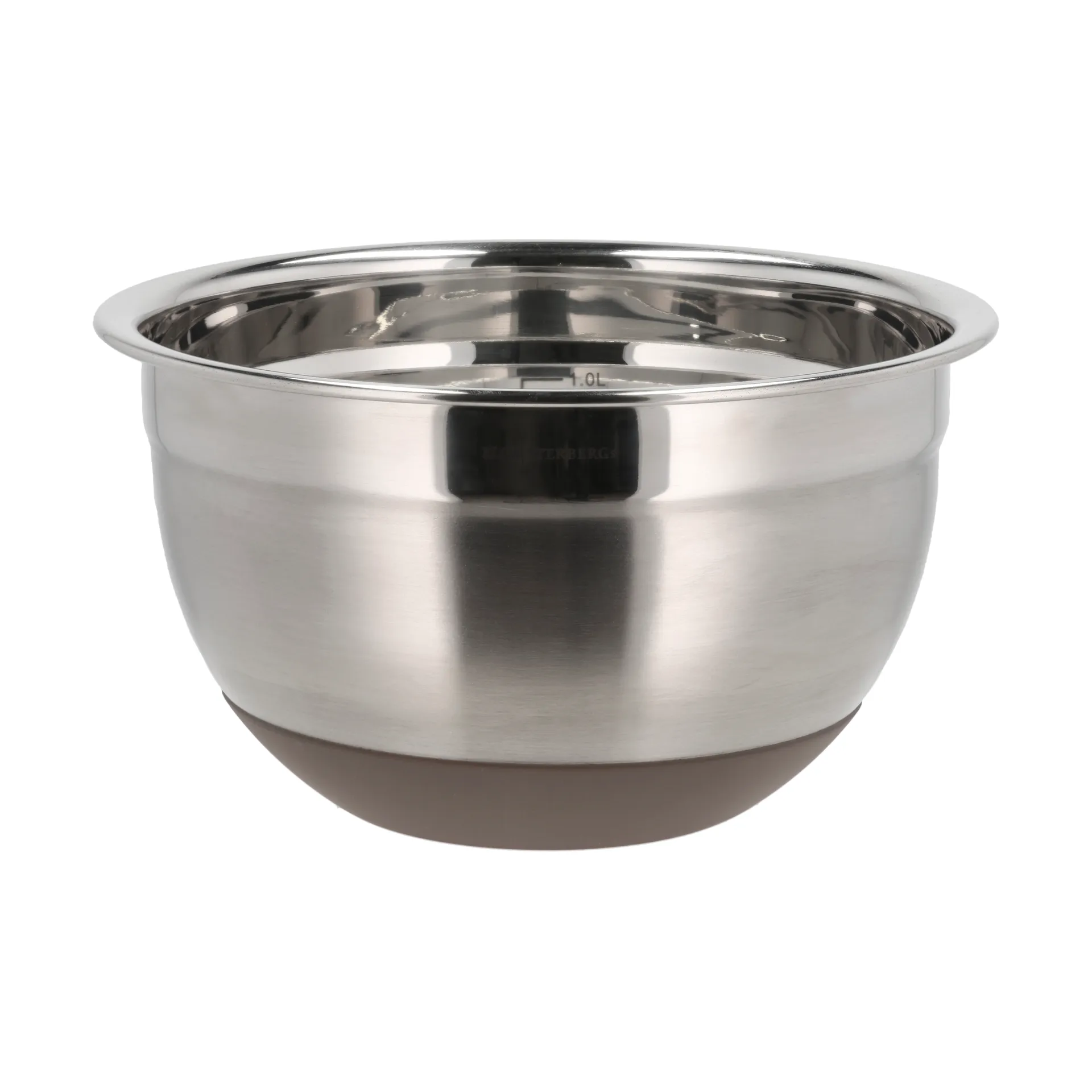 Mixing bowl with silicone base, latte, 1,5 Liter Blomsterbergs