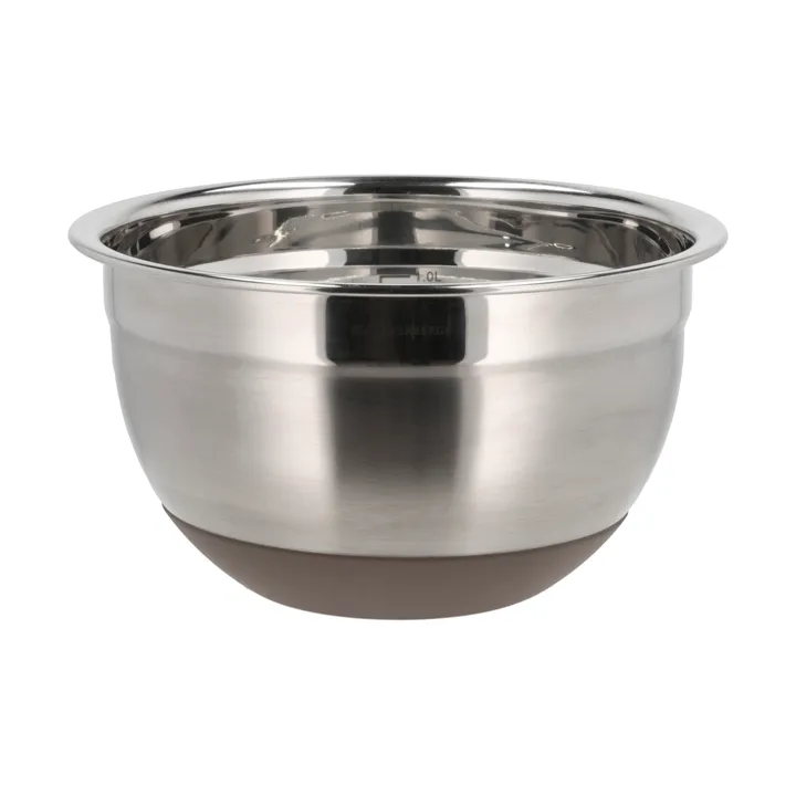 Mixing bowl with silicone base, latte - 1,5 Liter - Blomsterbergs